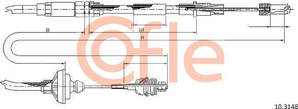 Трос сцепления Cofle. Артикул 10.3148