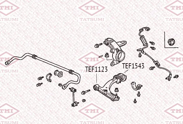 Втулка стабилизатора MITSUBISHI Lancer -09 (Tatsumi). Артикул TEF1123