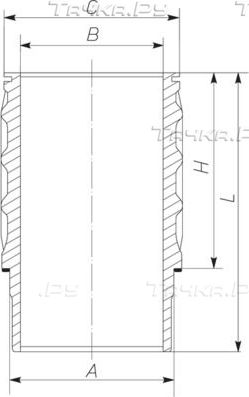 Гильза цилиндра Mahle для Scania P 2004-2015. Артикул 061 LW 00101 000