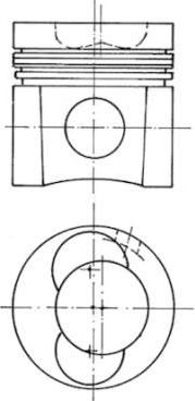 Поршень Kolbenschmidt для MAN M2000 1995-2007. Артикул 93138600