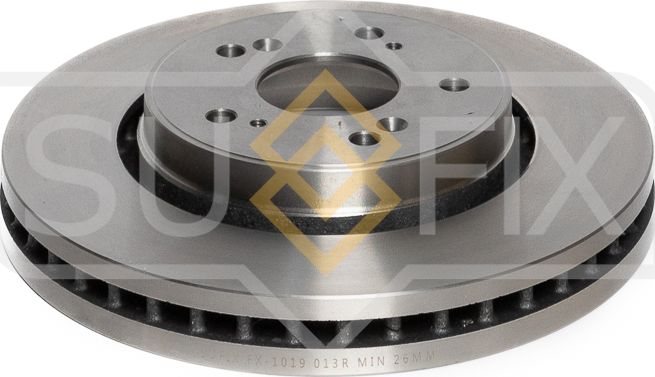 Диск тормозной передний правый/левый HONDA CR-V III (RE) 2006-2012 (Sufix). Артикул FX1019