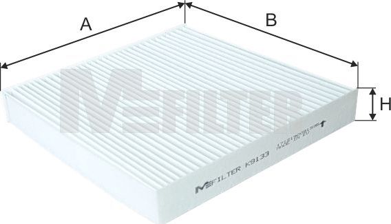 Салонный фильтр MFilter. Артикул K 9133