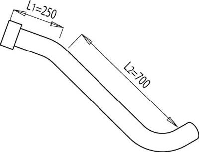 Глушитель Dinex передний для Scania 3 1988-1996. Артикул 68168