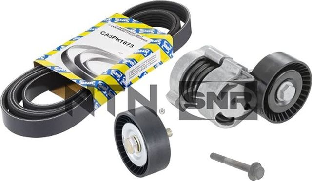 Приводной ремень поликлиновой с роликами (комплект) NTN / SNR. Артикул KA850.01