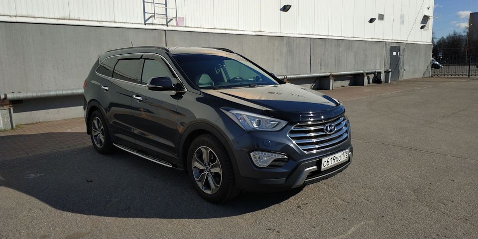 Дефлекторы Cobra Tuning для окон Hyundai Grand Santa Fe I 2013-2018. Артикул H24313