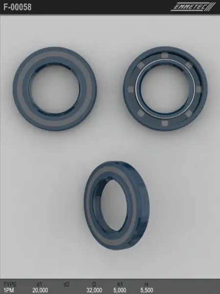 Сальник рулевой рейки 20 32 5/5.5 (Emmetec). Артикул F00058