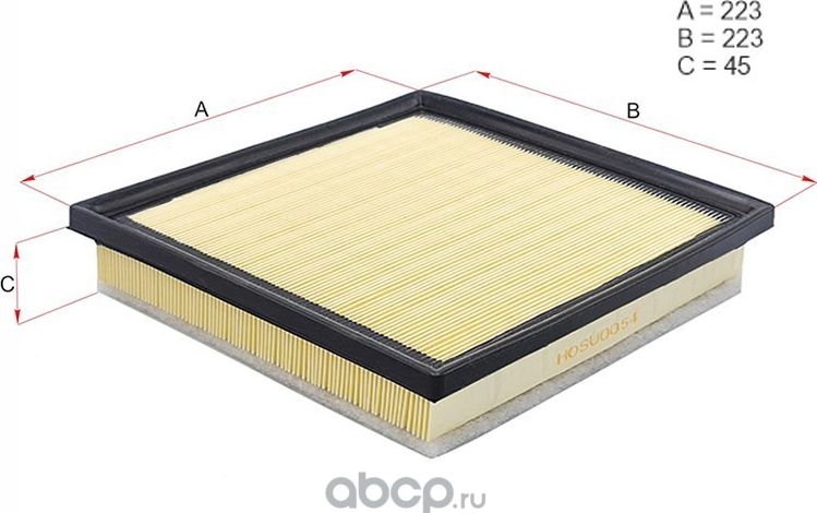 Фильтр воздушный LEXUS RX350/450H/TOYOTA HIGHLANDER 2GRFXE 09 (Hosu). Артикул HSAF0054