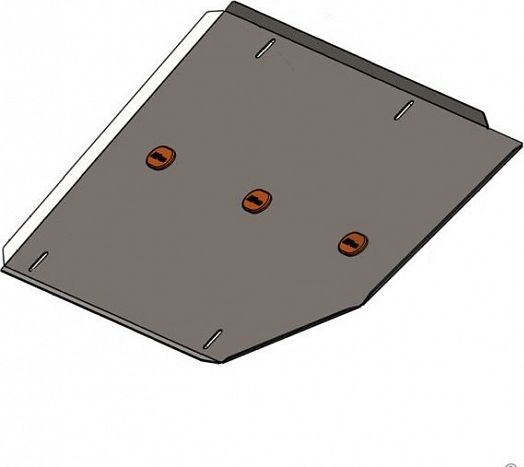 Защита алюминиевая (4мм) Alfeco для топливного бака GAC GS5 FWD 2020-2026. Артикул ALF.49.02AL4