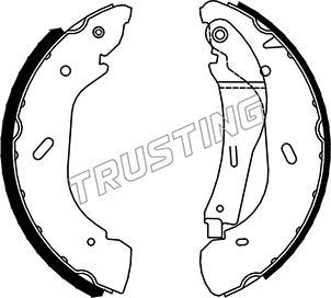 Тормозные колодки Trusting задние для LDV Maxus 2005-2009. Артикул 040.147