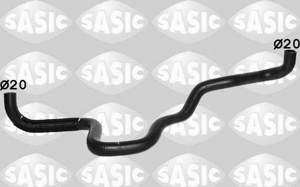 Патрубок радиатора (системы охлаждения) Sasic левый для Volkswagen Multivan T5 2003-2009. Артикул 3406437