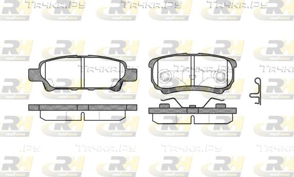Тормозные колодки RoadHouse задние для Jeep Compass I 2006-2016. Артикул 21051.02