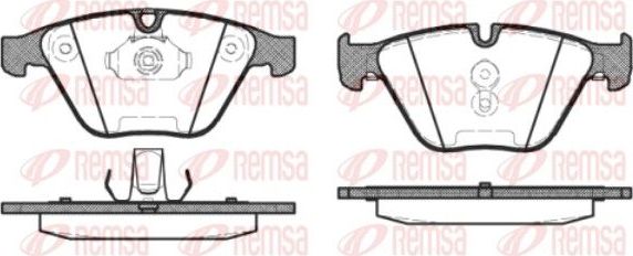 Тормозные колодки Remsa. Артикул 0857.30