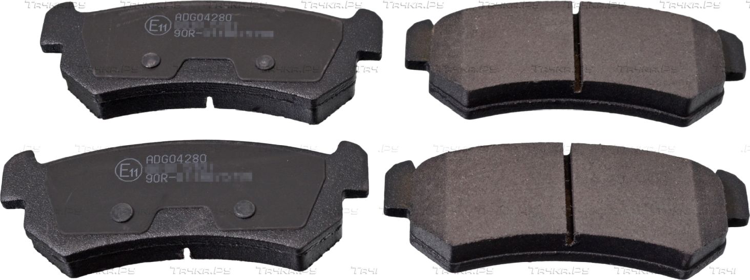 Тормозные колодки Blue Print задние для Daewoo Nubira III 2003-2004. Артикул ADG04280