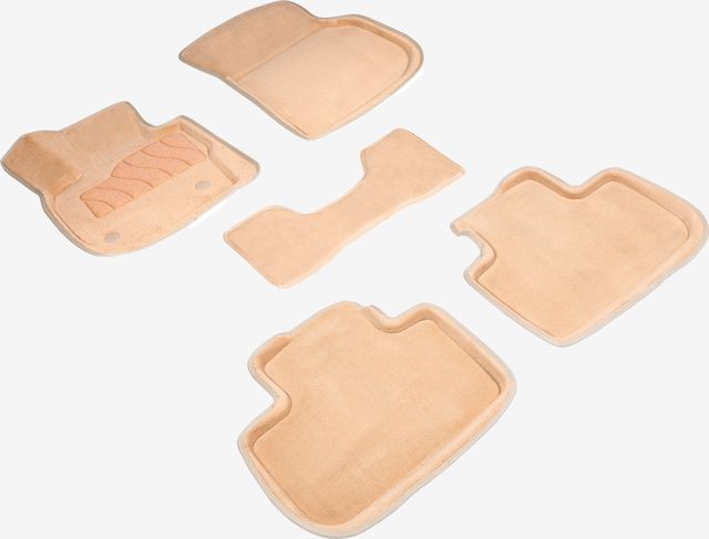 Коврики Seintex 3D ворсовые для салона BMW X3 G01 2017-2026 БЕЖЕВЫЕ. Артикул 92730