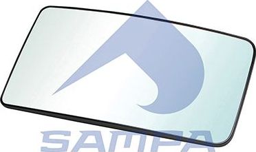 Зеркальное стекло бокового зеркала Sampa. Артикул 022.127
