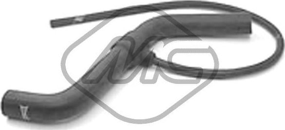 Патрубок радиатора (системы охлаждения) Metalcaucho. Артикул 08191