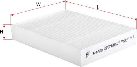 Салонный фильтр Sakura для Suzuki Splash I 2008-2015. Артикул CA-14030