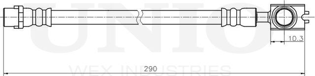 Шланг тормозной (Unio). Артикул BRH-10056