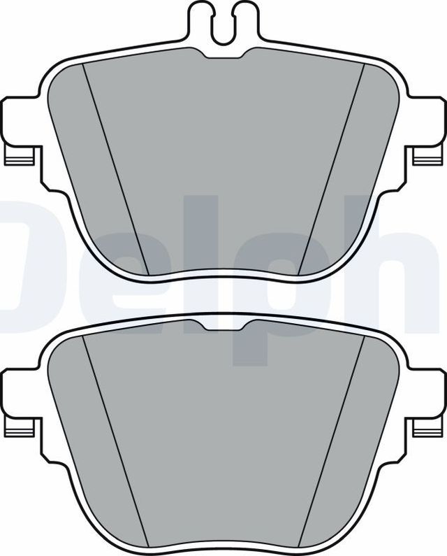 Тормозные колодки Delphi (Low-Metallic). Артикул LP3359