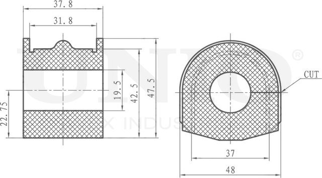 Втулка стабилизатора (Unio). Артикул RMP-10210