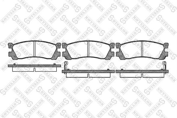 Тормозные колодки Stellox. Артикул 410 002-SX