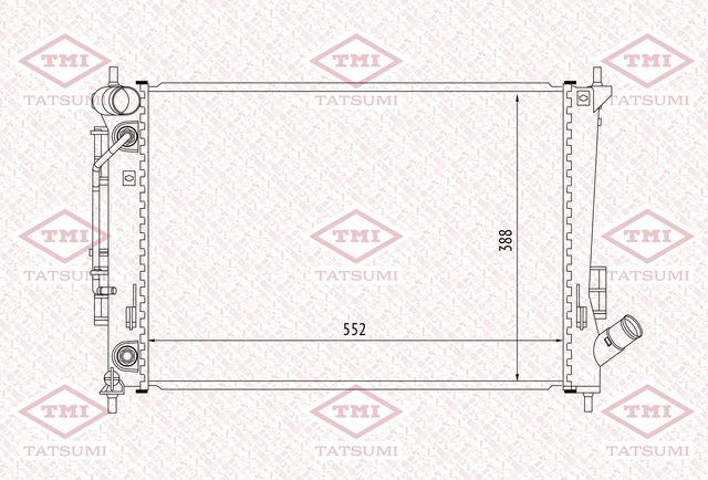 Радиатор охлаждения (Tatsumi). Артикул TGA1178
