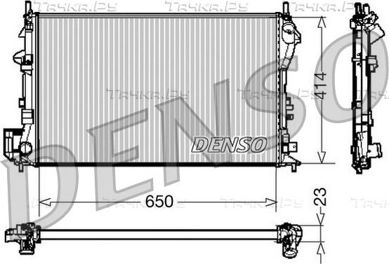 Радиатор охлаждения двигателя Denso для Opel Signum I 2003-2008. Артикул DRM20028
