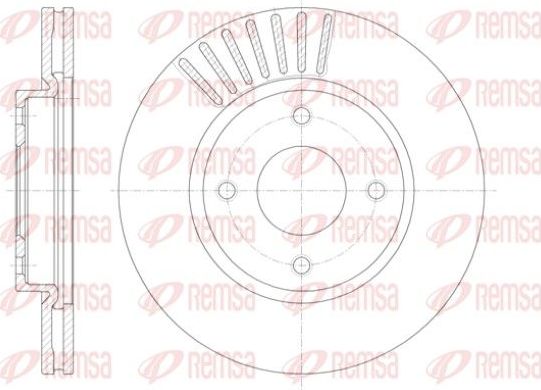 Тормозной диск Remsa. Артикул 61410.10