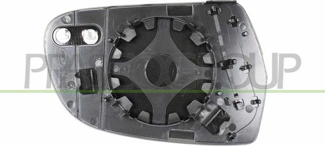 Зеркальное стекло бокового зеркала Prasco левое для Audi A4 IV (B8) 2012-2015. Артикул AD0257504