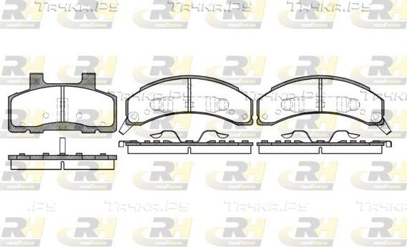 Тормозные колодки RoadHouse передние для Buick LeSabre VIII 1999-2005. Артикул 2518.02