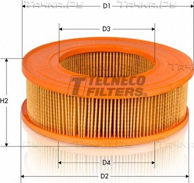 Воздушный фильтр  Tecneco Filters для Audi 80 III (B2) 1978-1987. Артикул AR160