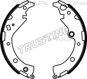 Тормозные колодки Trusting задние для Toyota ISis I 2004-2014. Артикул 115.339