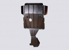 Защита Niva-Parts днища усиленная для ДВС, КПП и РК под стандартный бампер Chevrolet Niva 2002-2020. Артикул NP-00133