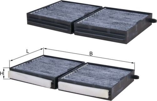 Салонный фильтр Mahle-Knecht. Артикул LAKG 113/S