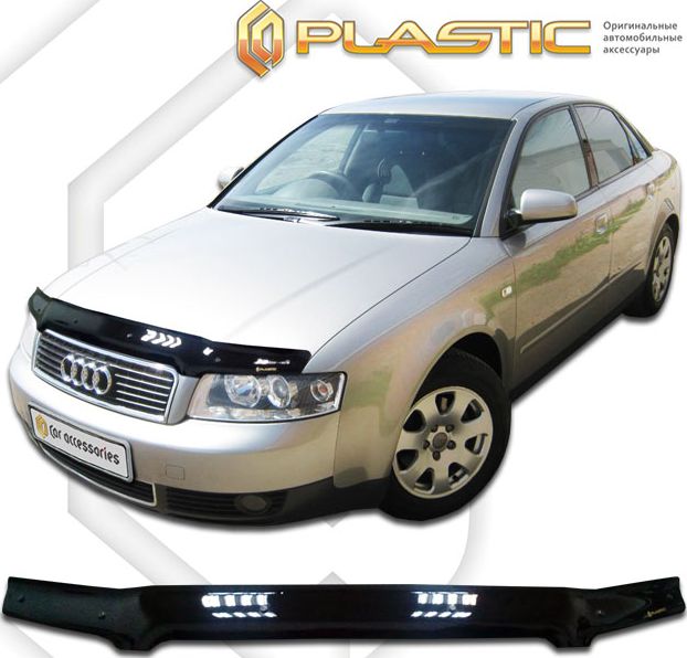 Дефлектор СА Пластик для капота (Classic черный) Audi A4 2000-2004. Артикул 2010010108434