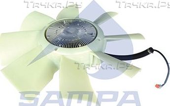 Вентилятор радиатора двигателя (в сборе) Sampa для Scania G 2004-2015. Артикул 044.100