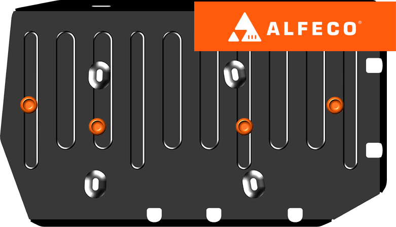 Защита Alfeco для топливного бака Chery Tiggo 4 2024-2026. Артикул ALF.02.35