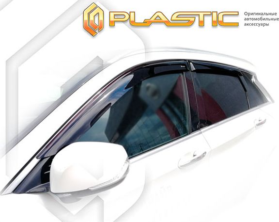 Дефлекторы СА Пластик для окон (Classic полупрозрачный) Infiniti QX50 II 2018-2026. Артикул 2010030313993