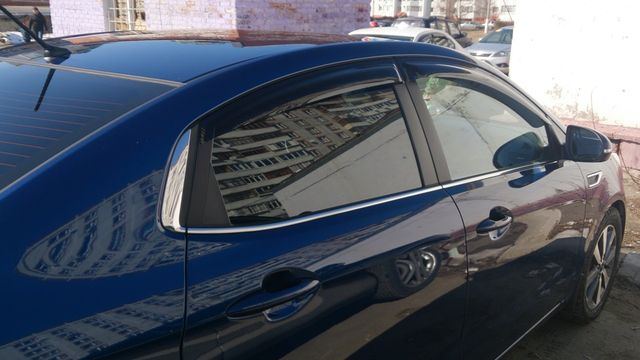 Дефлекторы SIM для окон Kia Rio III седан 2011-2017. Артикул SKIRIO1132