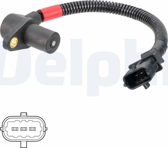 Датчик положения коленвала Delphi для Kia Sorento I 2006-2011. Артикул SS11239