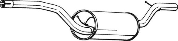 Глушитель (средняя часть) Bosal для Ford Focus II 2004-2012. Артикул 278-711