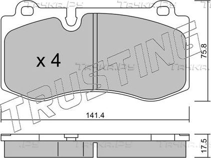 Тормозные колодки Trusting передние для Mercedes-Benz CLS I (C219) 2006-2010. Артикул 685.0