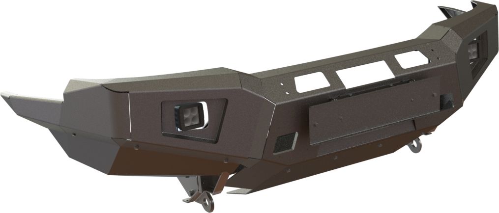 Бампер силовой STC передний тип Revo для Lexus GX 470 2002-2009 с противотуманными фарами. Артикул STC-LGX470-BFR-L1 