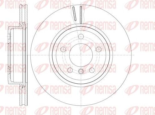 Тормозной диск Remsa передний для BMW X3 I (E83) 2003-2011. Артикул 6978.10
