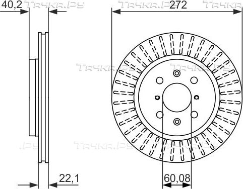 Тормозной диск Bosch передний для Suzuki Swift IV 2010-2017. Артикул 0 986 479 789
