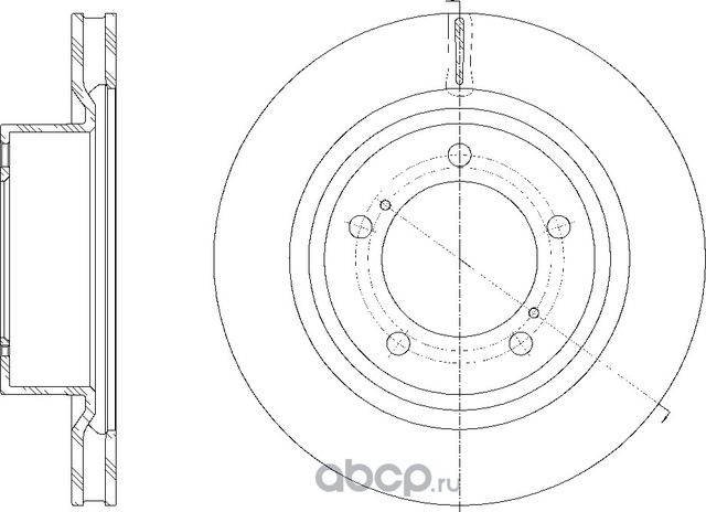 Диск тормозной (G-Brake). Артикул GR20747