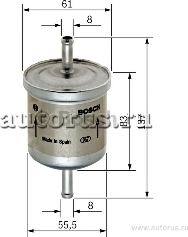 Топливный фильтр (Bosch). Артикул 0450905287