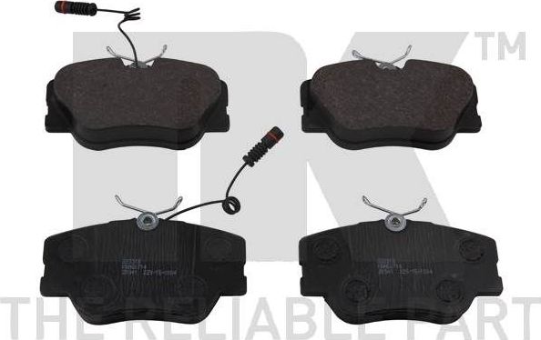 Тормозные колодки NK передние для Mercedes-Benz E-Класс I (W124) 1993-1998. Артикул 223318
