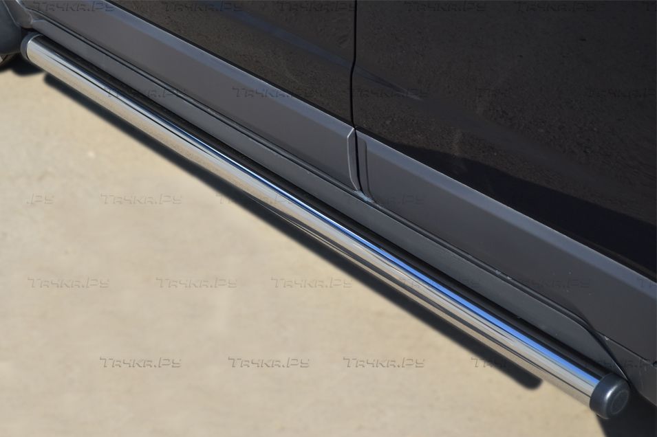 Защита порогов RusStal труба d63 (вариант 2) для Opel Antara 2012-2026. Артикул OAT-0013682