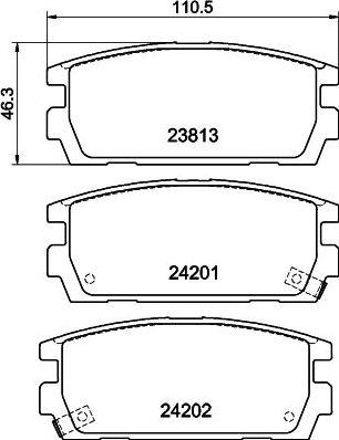 Тормозные колодки Nisshinbo. Артикул NP6044